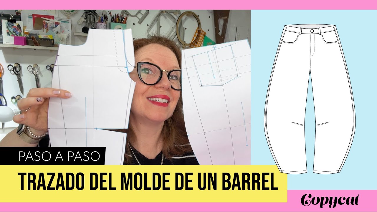 Cómo trazar el molde de un pantalón Barrel