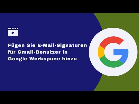 Hinzufügen einer HTML-Signatur für Gmail-Benutzer in Google Workspace