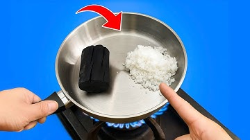 Put SALT and CHARCOAL in The Pan! You Won
