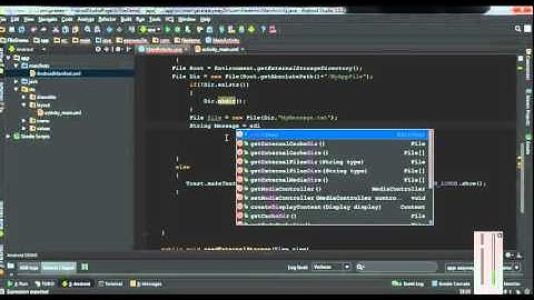 Android Studio Tutorial   47   Save a File on External Storage