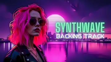Epic Synthwave Guitar Backing Track 80s | F MINOR