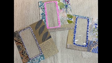 #the100dayproject | Tutorial | using envelope windows for pockets and mark making | DAY 4