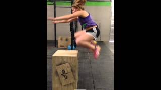 Slow motion box jump