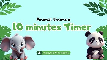 10 Minute Countdown Timer for Kids! with Music for Classroom, Dance, Learn, Study, Play, Work To!