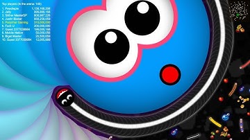 WormsZone.io 001 Pro Biggest Slither Snake Top 01 Best Score Epic Wo... #trending#wormszoneio#641#66