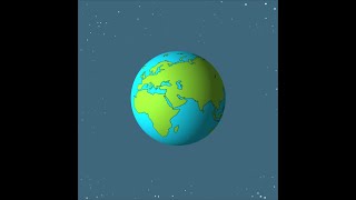 Earth rotation 2d Motion Graphics Animation in After Effect | Binary 01