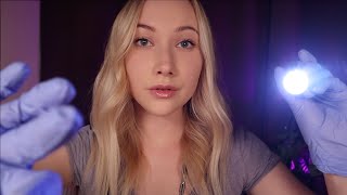 ASMR Chaotic FAST Medical Exam (follow my instructions, bright lights, unpredictable triggers)