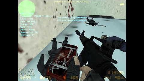 Playing Counter Strike 1.6 on Cod Mw4 mod
