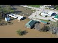 NWS Flood Survey Drone Footage Troy, IN April 8, 2025.