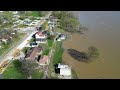 NWS Flood Survey Drone Footage Troy, IN April 8, 2025.