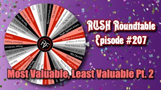 Rush Roundtable Ep. #207: Most Valuable, Least Valuable Pt. 2