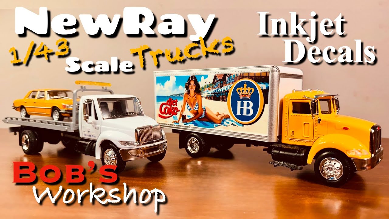 NewRay: замена кабины грузовика в масштабе 1/43 и новые наклейки для струйной печати Hofbrauhaus ...