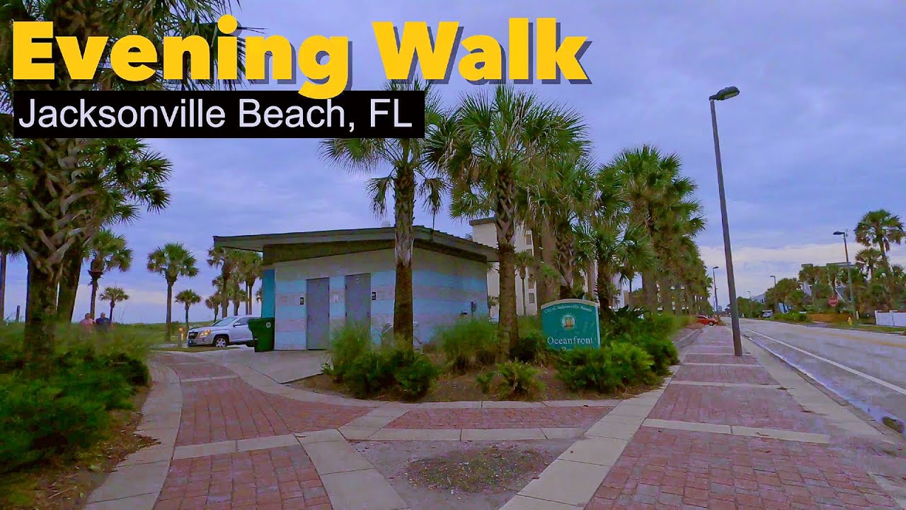 Evening Walk With Me in Jacksonville Beach, Florida