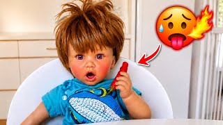 Reborn Boy Eats Spicy Pepper And Instantly Regrets It 