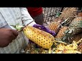 ❤ SUPER ART - Pineapple Cutting ❤ | Indian Street Food Mumbai - Asian Food