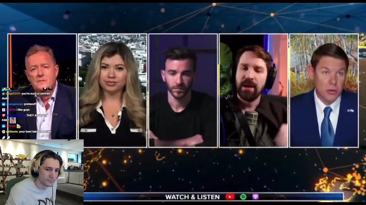 xQc Reacts to Destiny Getting Confronted by Piers Morgan Today on his ...