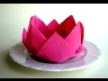 Servietten falten - Rose / Blüte / Blume - einfache Tischdeko selber machen. Origami