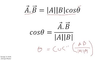 9. Vector Algebra. Angle between vectors