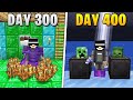 I Survived 400 Days in HARDCORE Minecraft...