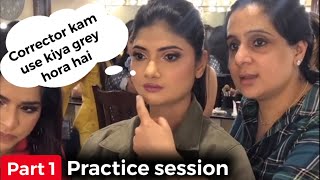 Parul Garg correcting students Part 1 | Makeup practice session | Makeup by Parul Garg
