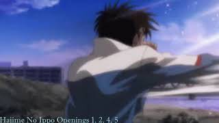 Hajime no Ippo Openings 1, 2, 4 & 5 (1 hour)