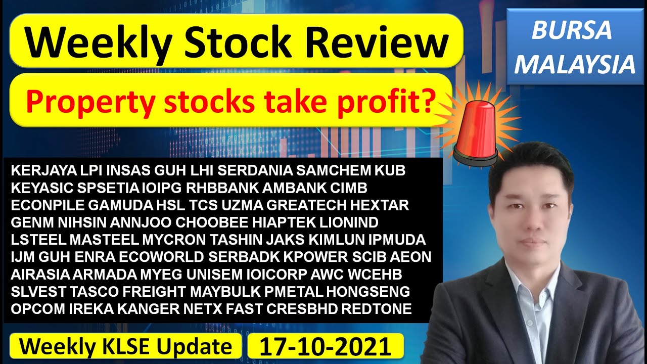 Weekly KLSE Update - 17-10-2021 - Weekly Stock Review!  Property stocks take profit? KERJAYA LPI