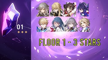 Memory of Chaos 1.2 Floor 1 3 Stars - Honkai Star Rail