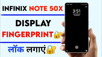 infinix note 50x display fingerprint lock setting | how to add display finger lock infinix note 50x