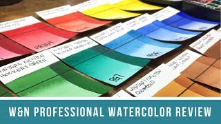 Winsor & Newton Professional Watercolor Review | Side-by-Side Swatch Comparison