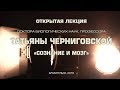 Открытая лекция профессора Татьяны Черниговской "Сознание и мозг"