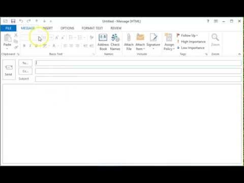 outlook plain text setting