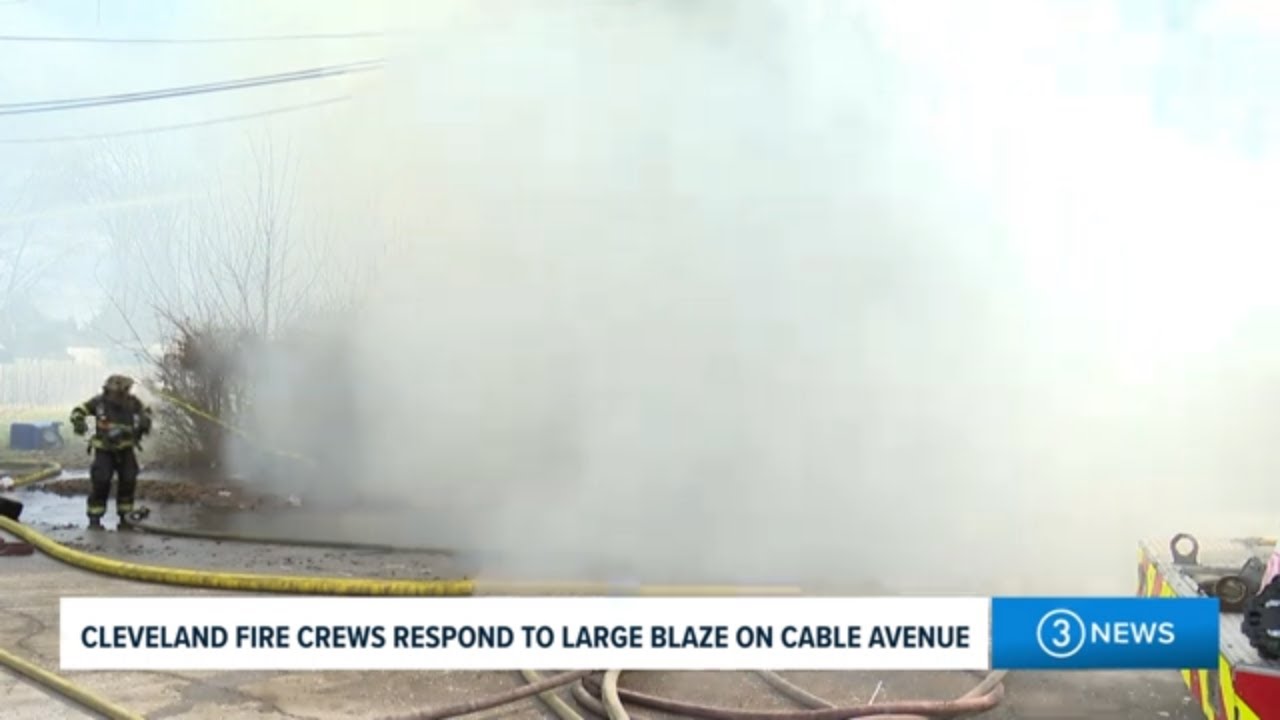 WATCH | Cleveland fire crews respond to large fire and house explosion ...