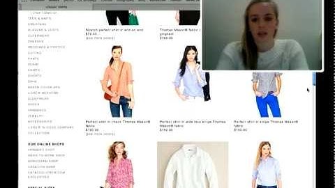 Retail UX: J.Crew Remote User Testing- Product Placement