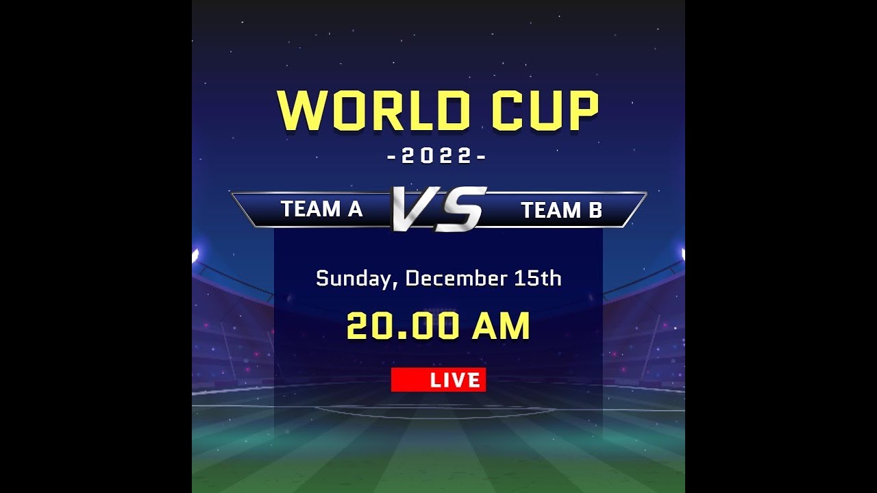 Free Football Soccer World Cup Broadcast Post Video Template (Customizable) - FlexClip