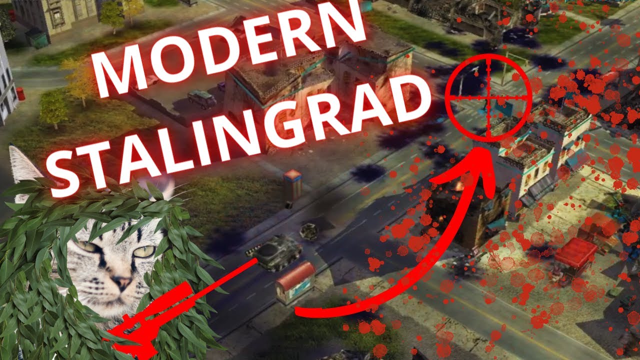 Command&Conquer Zero Hour US Laser General Vs Chinese Nuke General (Hard) - Modern Urban Warfare