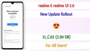realme 6 realme UI 2.0 New Update C.02 | realme 6 C.02 Update | realme 6 New Update | realme 6 Updat