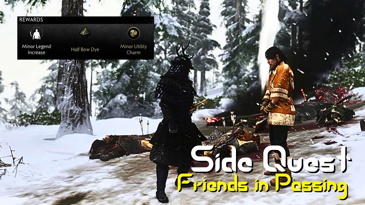 Ghost of Tsushima PC - Friends in Passing Side Quest Gameplay | 4K