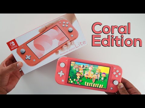 NEW Coral Edition Nintendo Switch Lite - Unboxing and Review