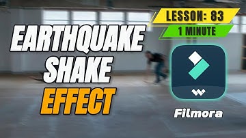 How to Add Earth Quake Shake Effect in @FilmoraWondershare - Lesson 83 Filmora Tutorial