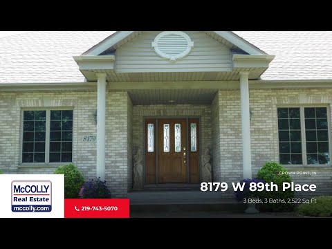 8179 W 89th Place, Crown Point, IN home video tour