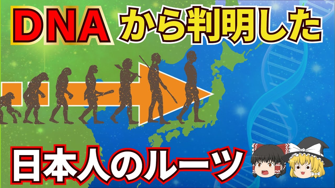 【日本地理】第3の祖先!DNAからわかる日本人の衝撃の事実【ゆっくり解説】 - YouTube