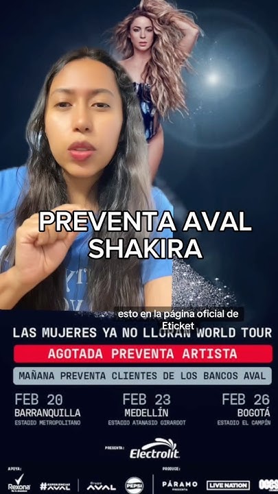 Preventa aval shakira - en Colombia #shakira #popculturenikkyfangirl