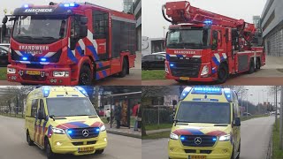 [PRIMEUR 05-4131] Brandweer Enschede en verschillende ambulances met spoed in Enschede!