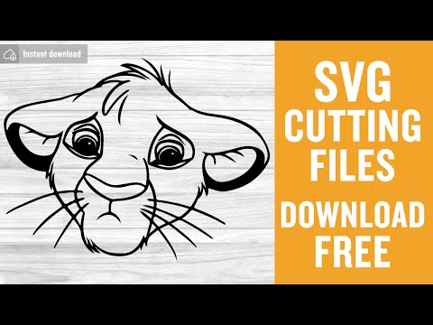 Simba Free Svg Cutting Files for Cricut Silhouette Instant Download