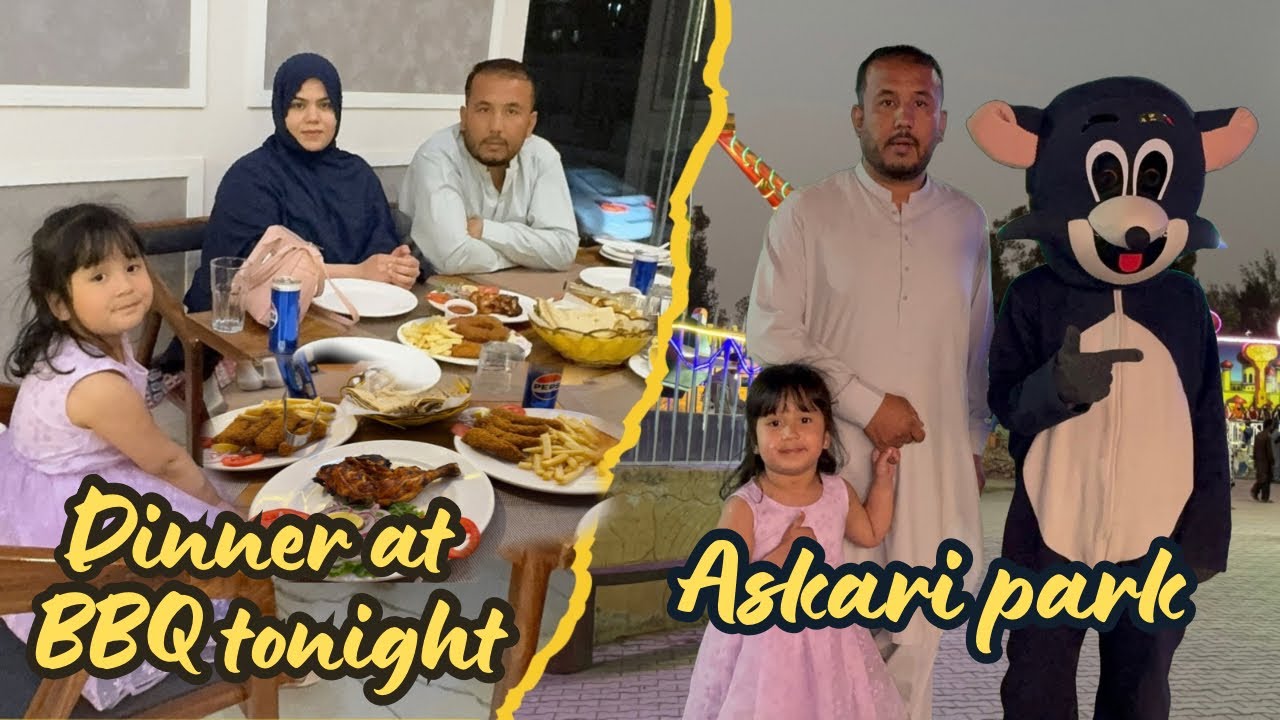 ASKARI PARK || DINNER AT BBQ TONIGHT || FAMILY VLOG ✌️
