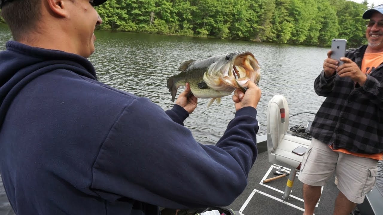 BIGGEST* Bass Of His Life!! ~ Lake Arrowhead Bass Fishing 