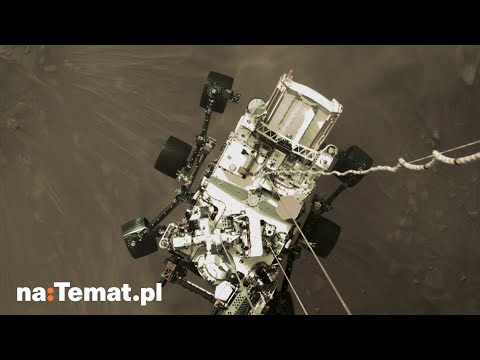 Lądowanie łazika Perseverance na Marsie. NASA opublikowała pierwsze nagranie