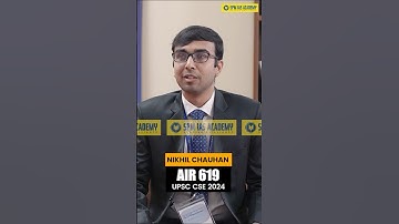 Difference between Maths & Reasoning | UPSC Topper, Nikhil Chauhan, AIR 619 Mock Interview