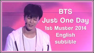 BTS - Just One Day from the 1st Muster 2014 [ENG SUB] [Full HD]