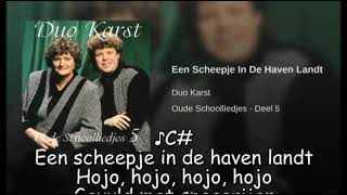 Video thumbnail of "Een Scheepje In De Haven Landt ♪C#   Duo Karst"